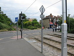North of Addiscombe tramstop - Geograph - 1347192.jpg