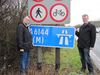 Steven and Richie with A6144(M) sign.jpg