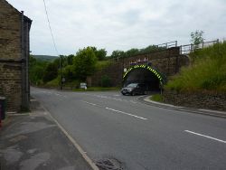 A624 under railway bridge - Geograph - 2490436.jpg