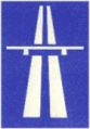 The original Vienna Convention symbol for motorway standard roads
